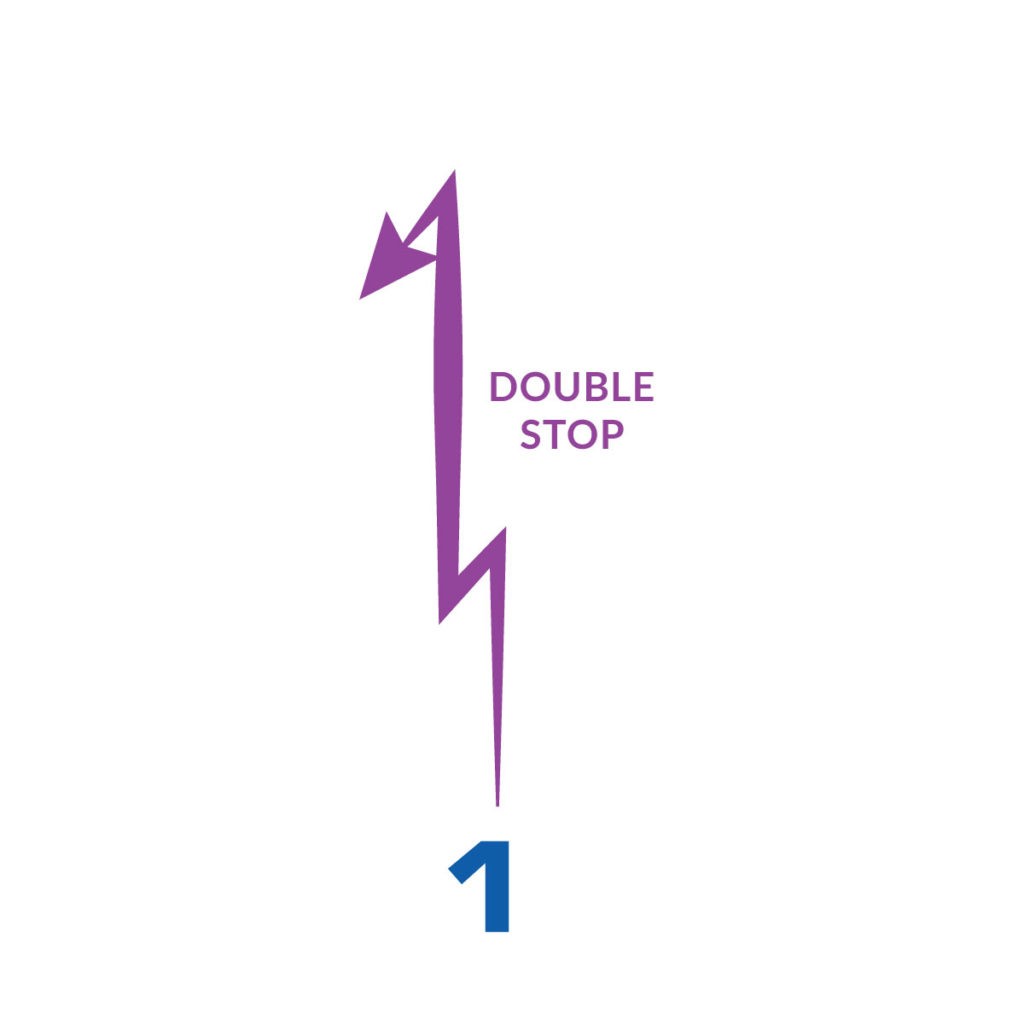 double stop football route