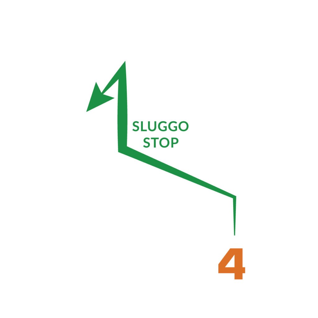sluggo stop football route