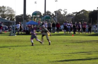 Fighting Cancer INSANE CATCH - 2016 USFTL Nationals Flag Football Tournament Highlight
