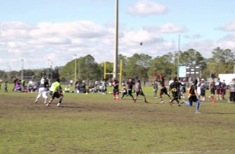 UNDER-THROWN PASS GETS PICKED OFF - 2016 USFTL Nationals Flag Football Tournament Highlight