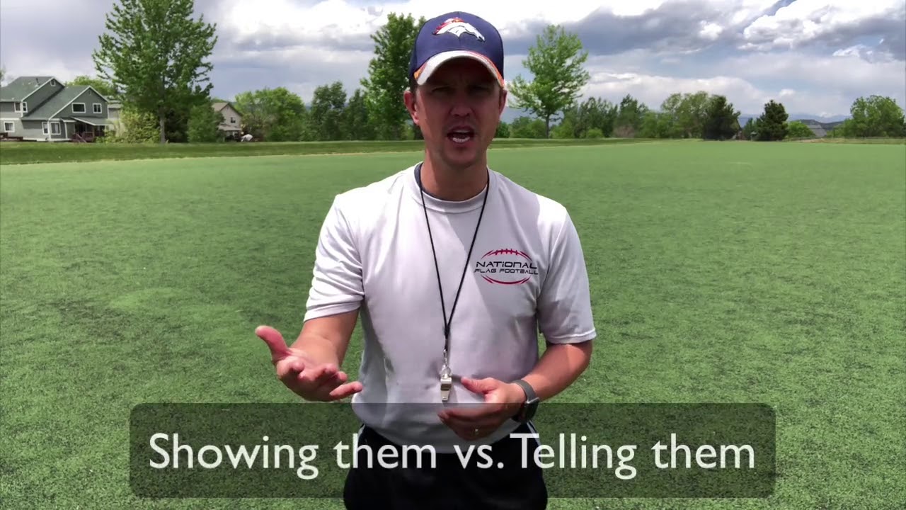 Youth Flag Football Coaching Tips - Coach in the Moment - Flag Football for Kids