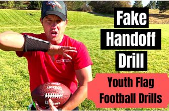 Youth Flag Football Drill - Fake Handoff - Running Backs and Wide Receivers | Flag Football Drills