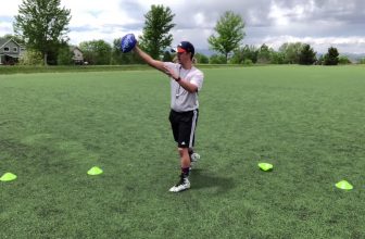 Youth Flag Football Drill -QB Keeps Getting Sacked? Try This! Mobile QB flag football drill for kids