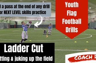 Youth Flag Football Drills with National Flag Football | Juking, Cutting, Speed, Agility -Score More