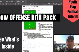 Youth Flag Football Offense Drill Pack | 20 TOP Drills for Youth Flag Football | See What's Inside!!