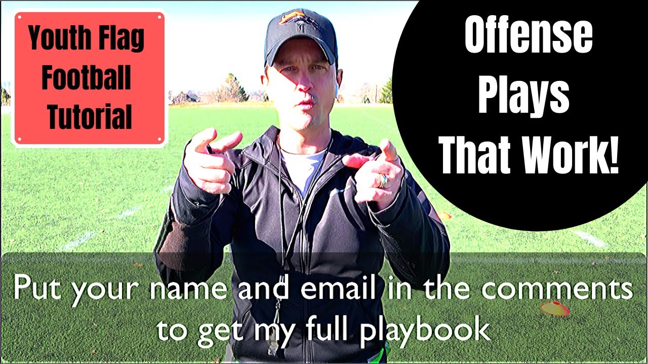 Youth Flag Football Tutorial | Offense Plays That Work | Get My Playbook | Strategy | Run & Pass