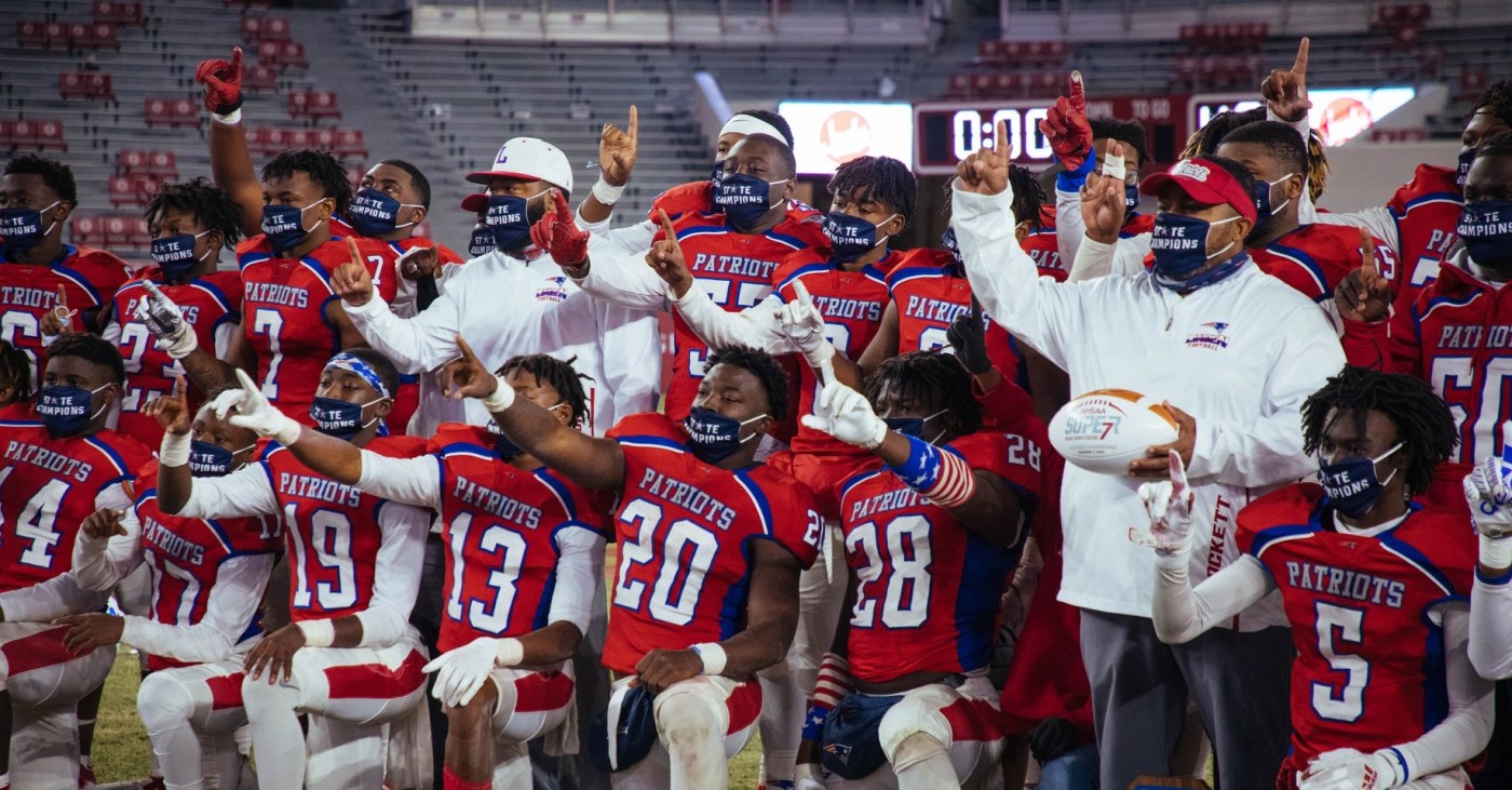 Linden High School Patriots were winners of the 1A State Football Championship in 2020.