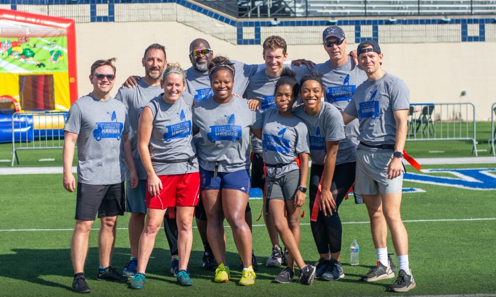 KSLA plays in flag football tournament, raises money for those impacted