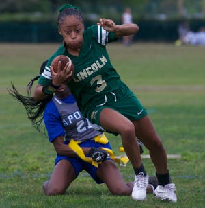 FAMU DRS, Godby, Chiles, Rickards, Jefferson County, Lincoln, Leon, Florida High, and Madison County flag football teams competed in the 2022 Capital City Classic from April 1-2, at FSU Rec SportsPelx.