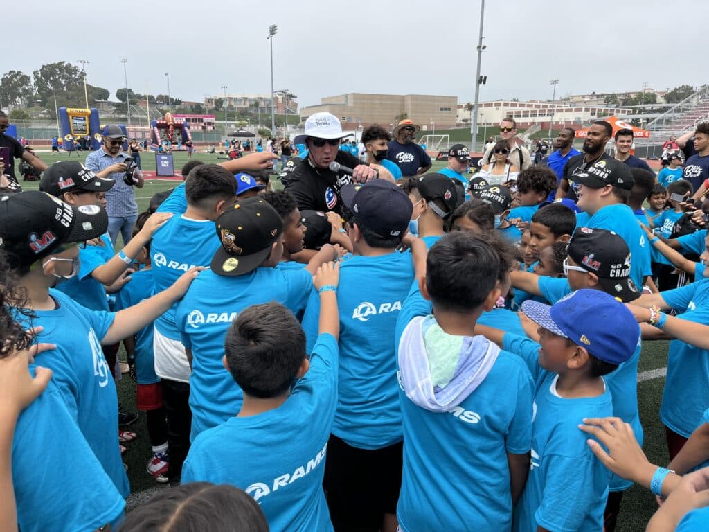 Youth Football Shines Bright In Redondo Beach With 2022 Rams Rookies As Guests