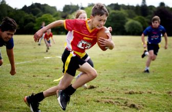 11 Primary Schools from in and around Inverness take part in flag football tournament organised by Highland Wildcats at Bught Park