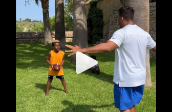 Russell Wilson coaches up sons in QB drills in Instagram video