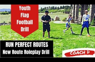 Youth Flag Football Drill | Run perfect routes | Score more TDs | Teach players to run routes