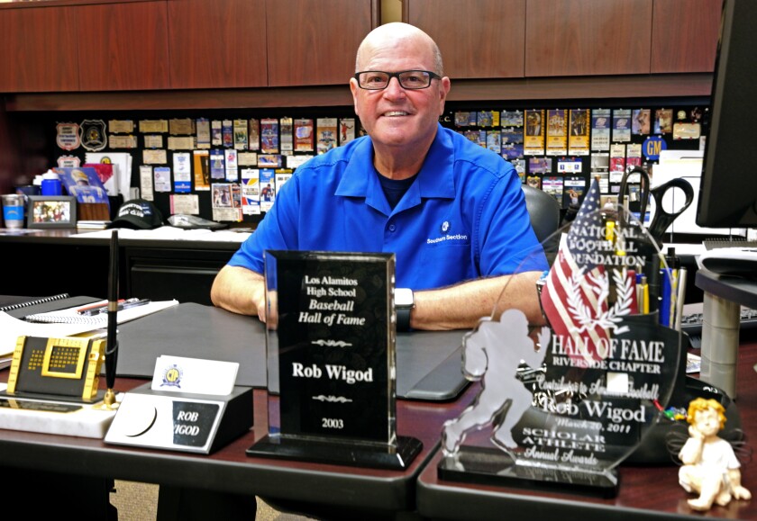 CIF Southern Section Commissioner Rob Wigod at the CIF office in Los Alamitos on Wednesday.