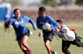 Championship Sunday of the Inaugural Sun Bowl Flag Football Tournament, Sunday, August 22, 2021, in El Paso, Texas. Photo by Ivan Pierre Aguirre/Sun Bowl Association