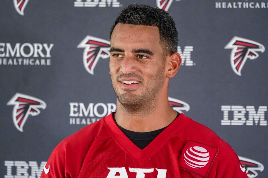 Marcus Mariota is Mic'd Up at AT&T Training Camp, Atlanta Falcons