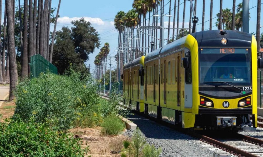 LA Metro celebrates the official opening of K Line FlagSpin