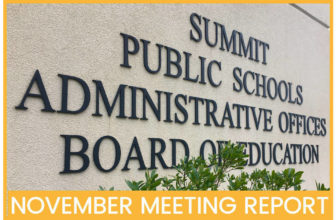 Summit Board of Education Quickly Conducts November Business in Brisk Meeting - TAPinto.net