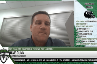 Columbus HC Dave Dunn talk about the upcoming Class 4M State Championship – FloridaHSFootball.com