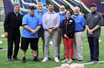 Bills host 100 youth football coaches for annual coaching academy & CPR training 