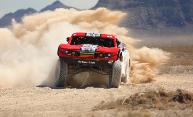 Ryan Prosser, a 17-year-old junior at Servite, is a driver who competes in Trophy Truck Unlimited Class off-road racing. (Courtesy of Harelen Forley/Dirt Nation)