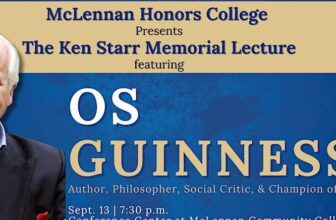 Os Guinness to speak at MCC Sept. 13