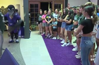 Ravens hold uniform unveiling for new girls' flag football league