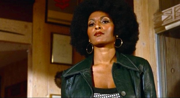 Pam Grier in figures prominently in Odie Henderson's new book "Black Caesars and Foxy Cleopatras: A History of Blaxploitation Cinema." (American International Pictures)