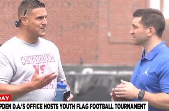 Hampden D.A's office kicks off youth flag football tournament - Western Massachusetts News