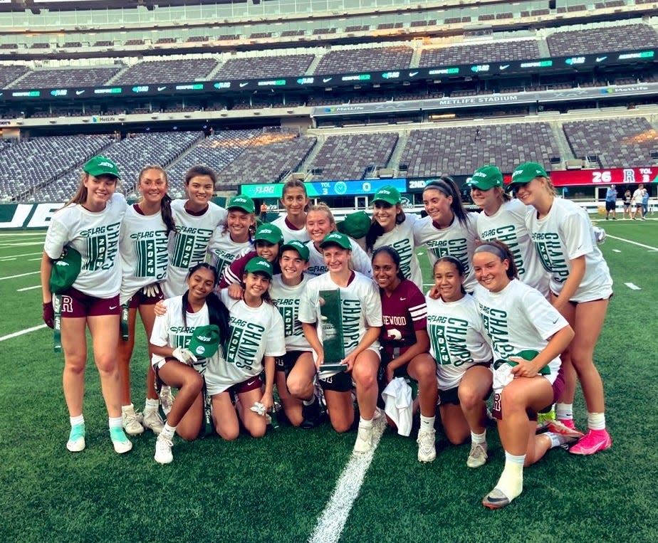 Ridgewood won the girls flag football state championship at MetLife Stadium. June 15, 2024.