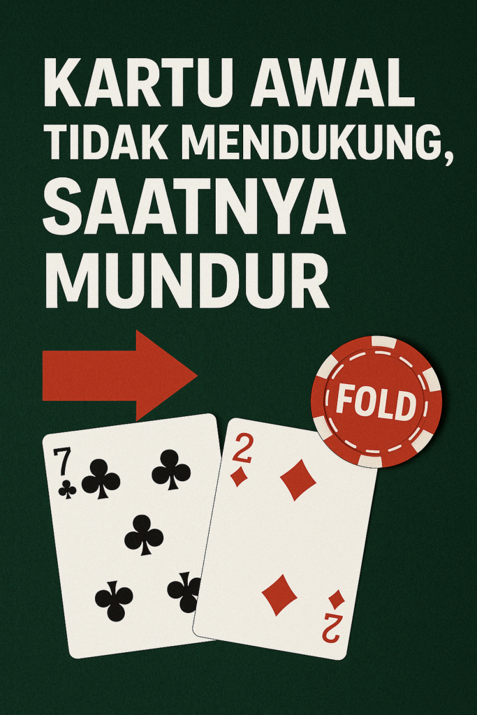 Mundur atau Fold Jika Kamu Memiliki Kartu Poker Seperti Ini