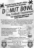 “Donut Bowl” first responder flag football tournament — Aug. 6