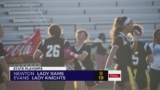 Evans Lady Knights advance to quarterfinals in girls flag football playoffs
