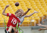 Shaler outlasts Moon at rain-soaked Heinz Field to win Steelers’ inaugural girls flag football championship